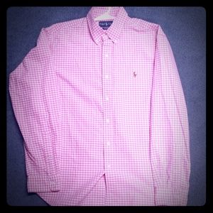 Ralph Lauren L, Classic fit sharp pink dress shirt